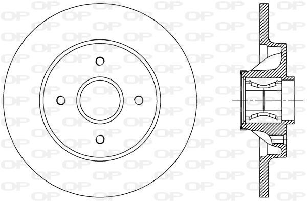 OPEN PARTS Тормозной диск BDA2387.30